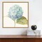 Floursack Florals V Blue Hydrangea Crop by Danhui Nai 16-in. W x 16-in. H. Canvas Wall Art Print Framed in Natural